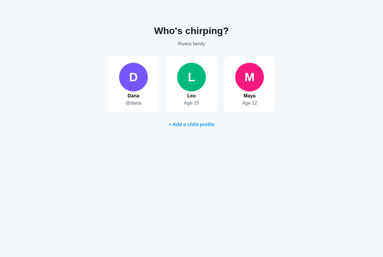 Chirp profile picker