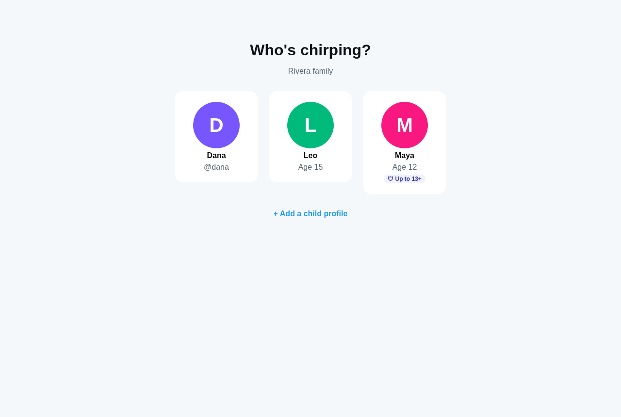 Native profile picker with managed chip